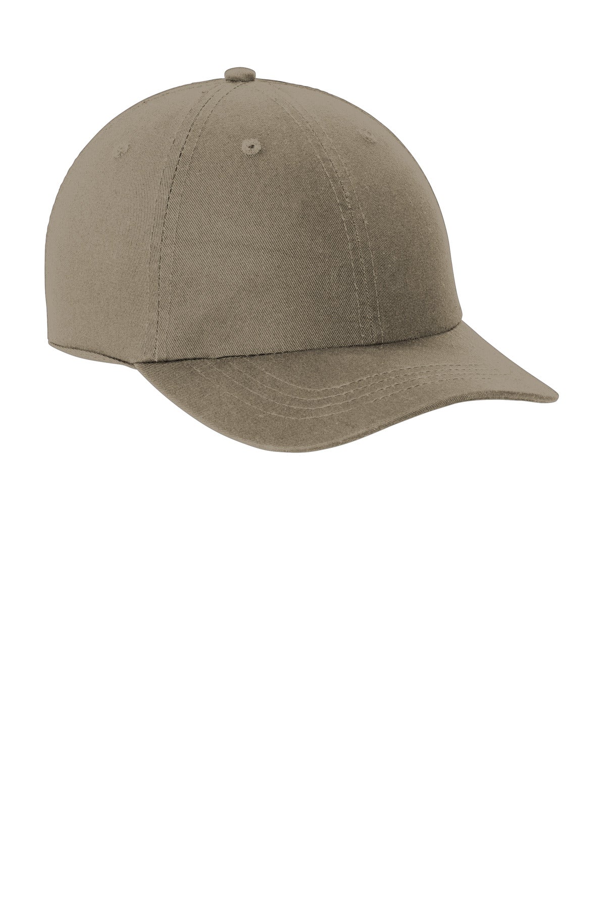 Custom Embroidered Port Authority Caps in Khaki