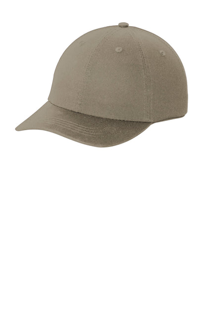 Custom Embroidered Port Authority Caps in Khaki
