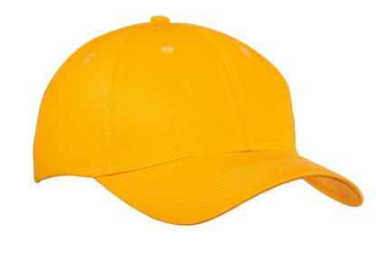 Custom Embroidered Port Authority Caps in Athletic Gold