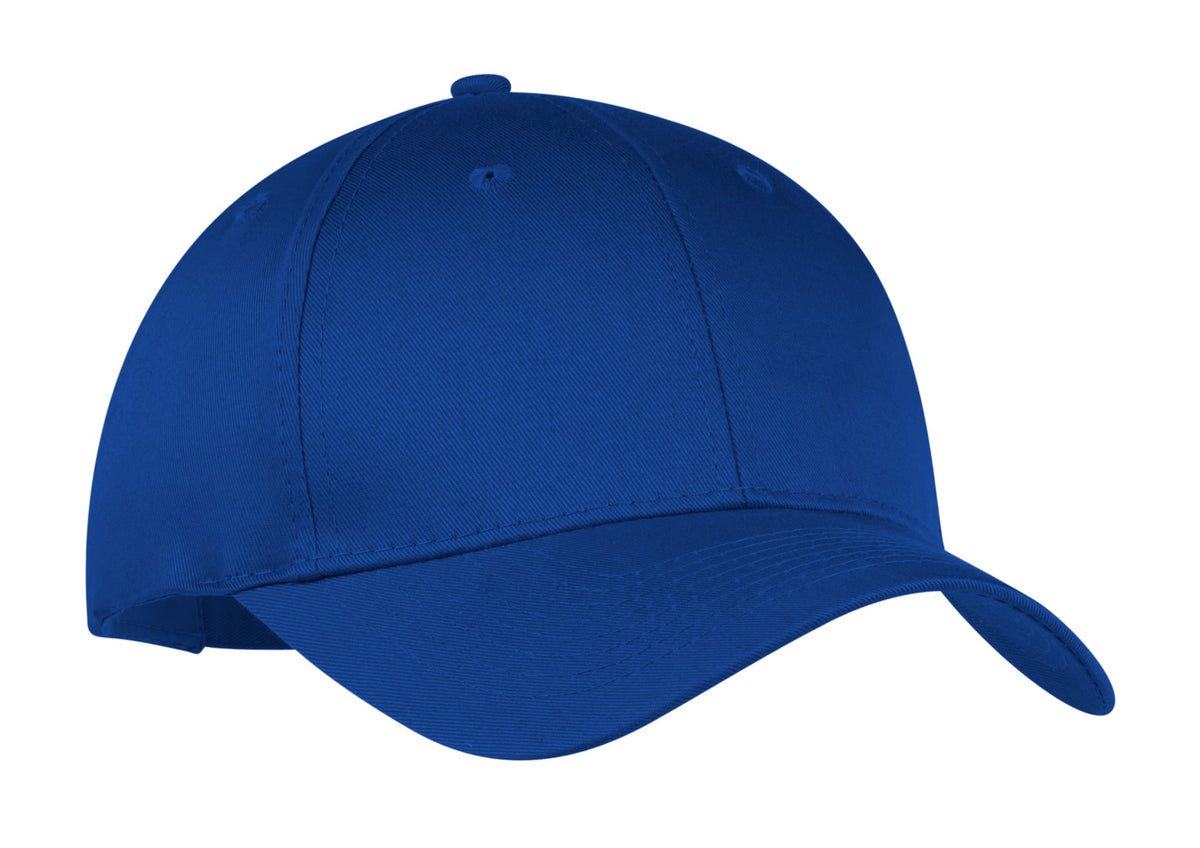 Custom Embroidered Port Authority Caps in Royal