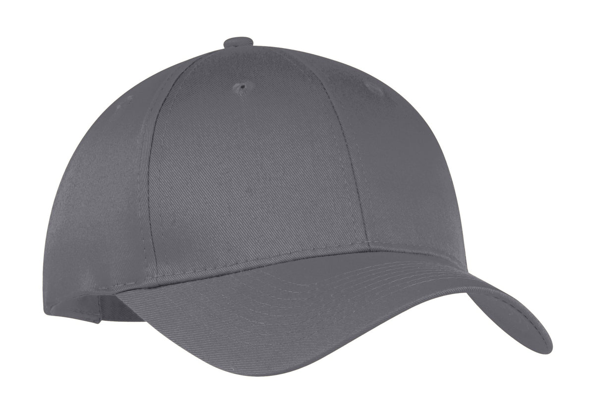 Custom Embroidered Port Authority Caps in Charcoal