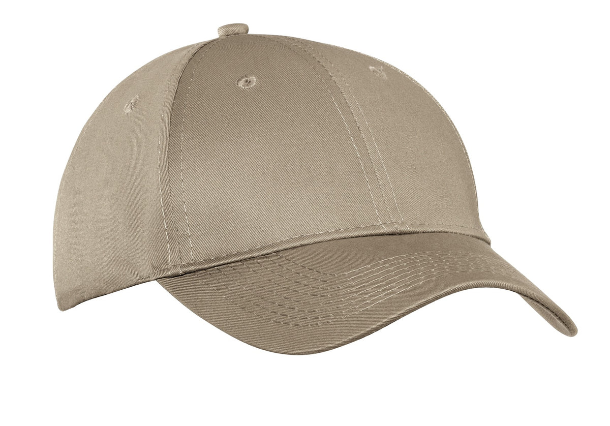 Custom Embroidered Port Authority Caps in Khaki