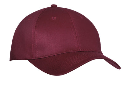 Custom Embroidered Port Authority Caps in Maroon