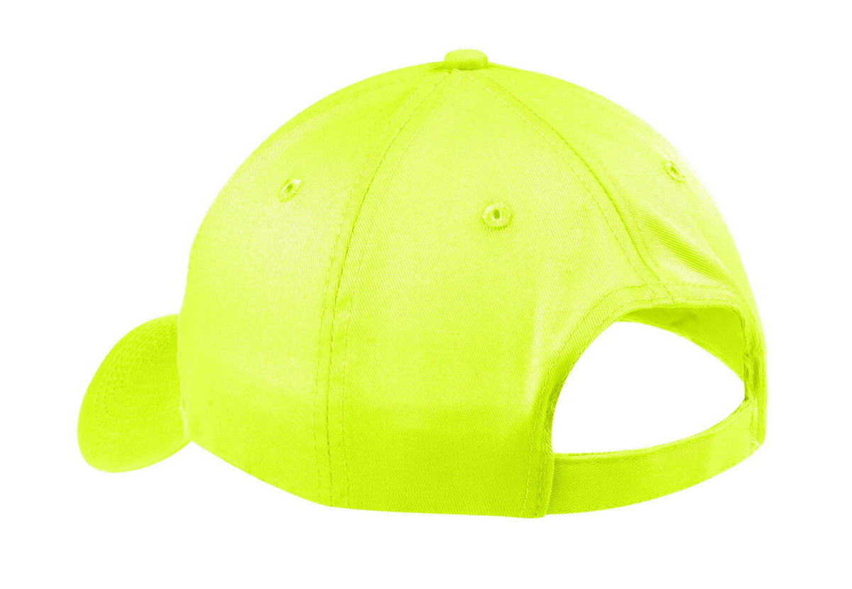 Custom Embroidered Port Authority Caps in Neon Yellow