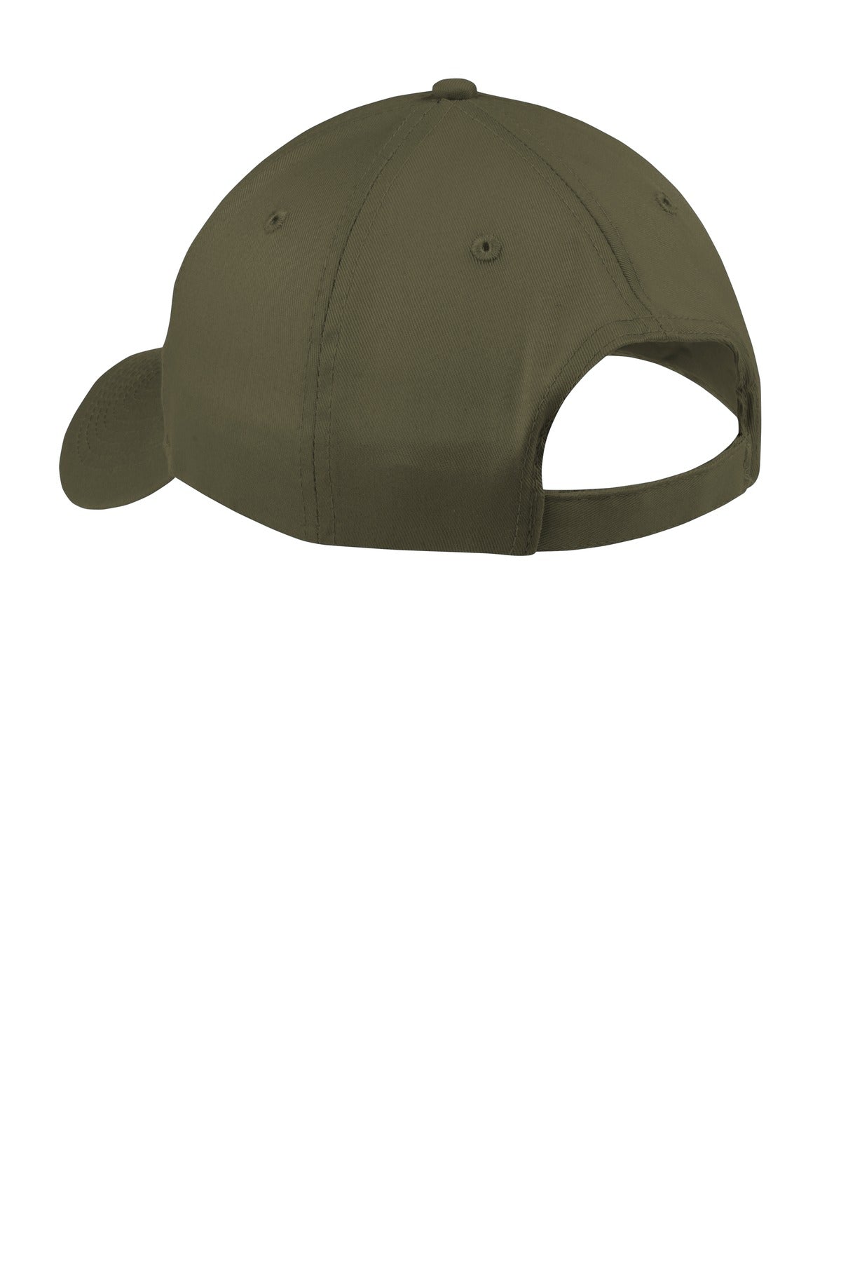 Custom Embroidered Port Authority Caps in Olive Drab Green