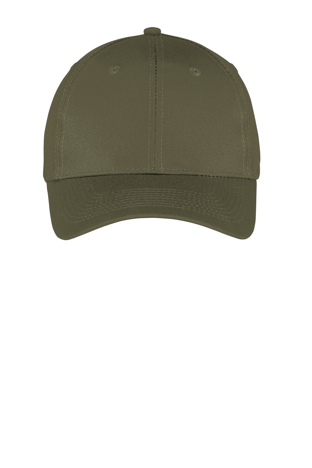 Custom Embroidered Port Authority Caps in Olive Drab Green