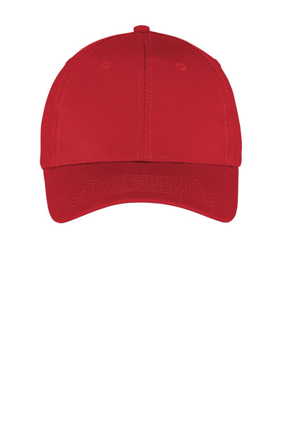 Custom Embroidered Port Authority Caps in True Red
