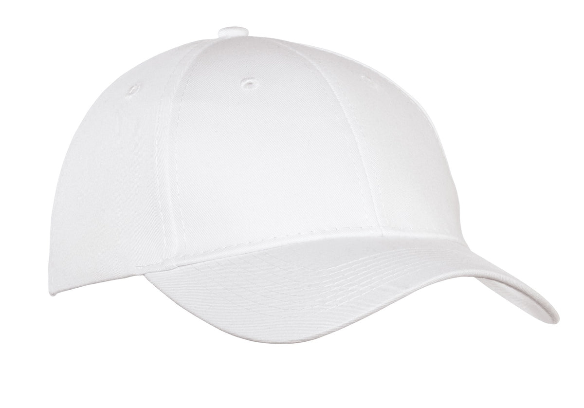 Custom Embroidered Port Authority Caps in White