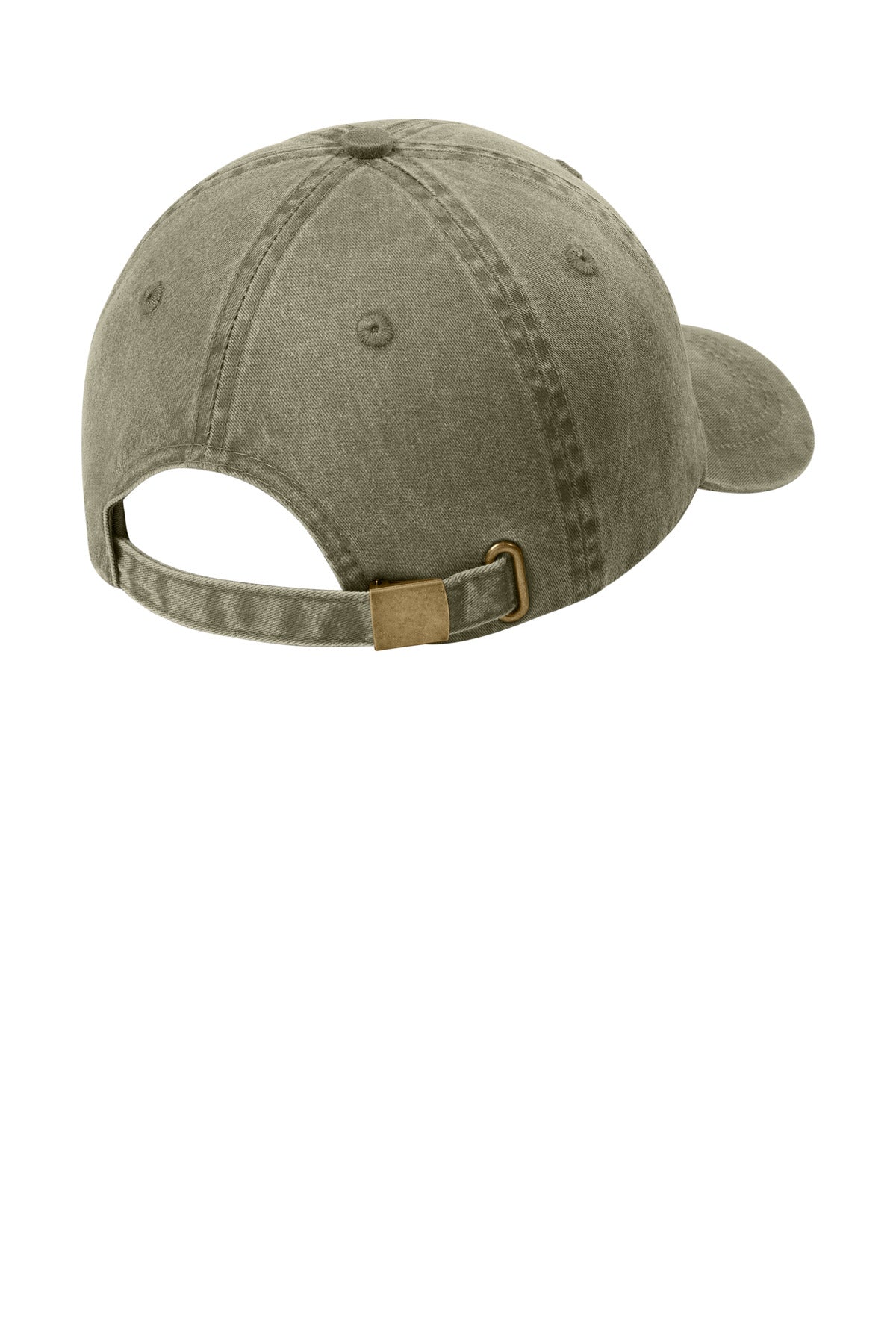 Custom Embroidered Port Authority Caps in Khaki