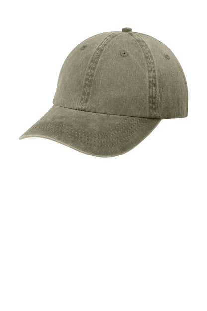 Custom Embroidered Port Authority Caps in Khaki
