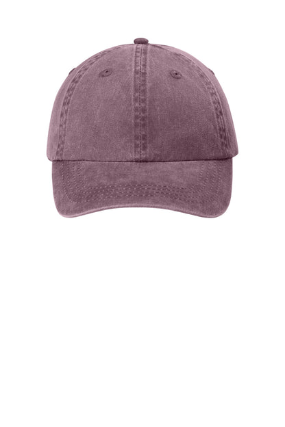 Custom Embroidered Port Authority Caps in Maroon