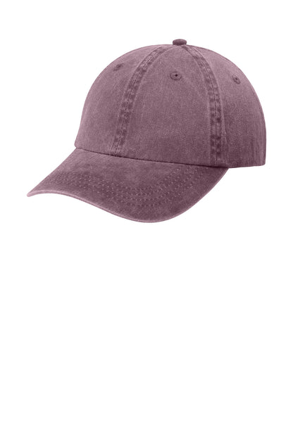 Custom Embroidered Port Authority Caps in Maroon