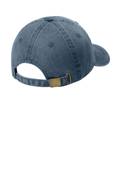 Custom Embroidered Port Authority Caps in Navy