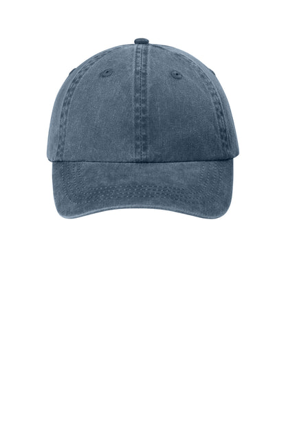 Custom Embroidered Port Authority Caps in Navy