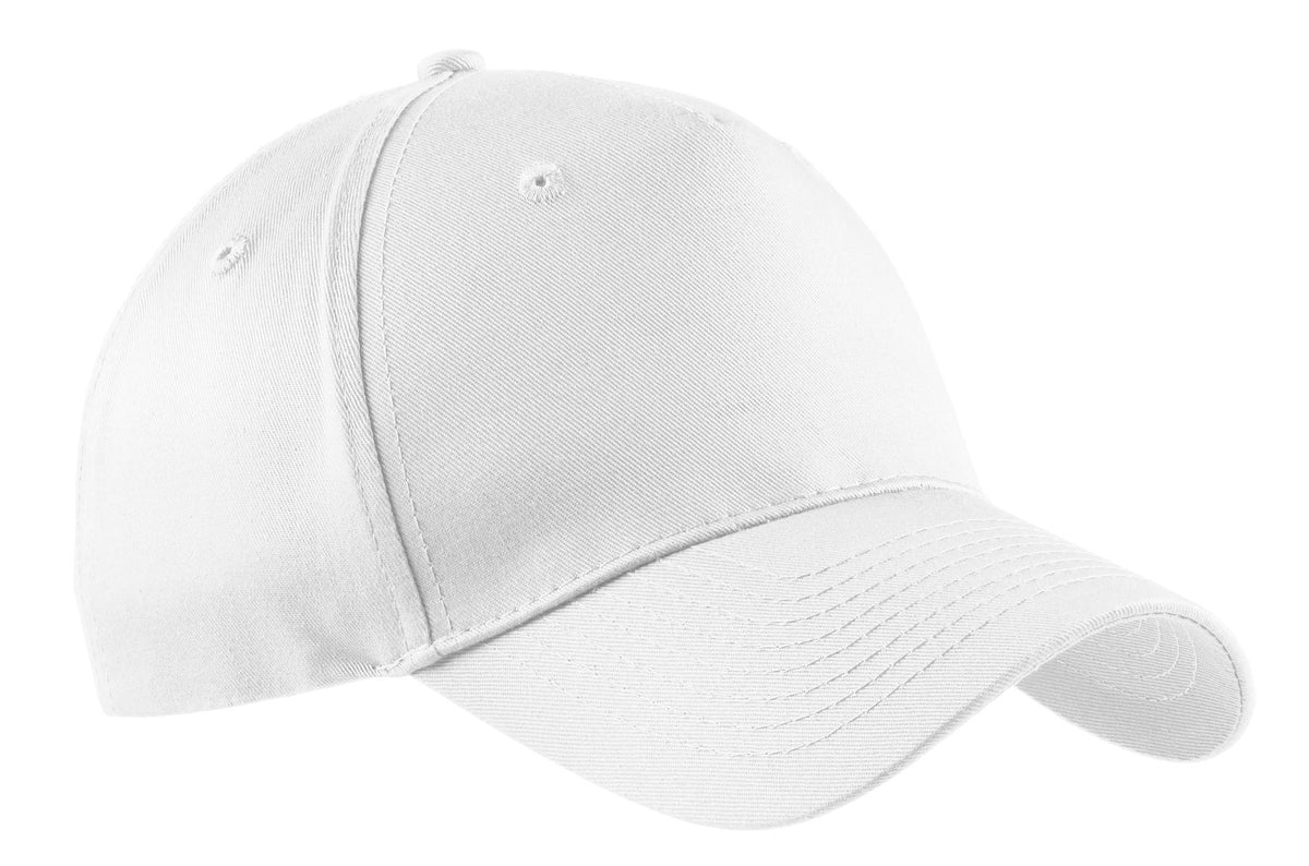 Custom Embroidered Port Authority Caps in White