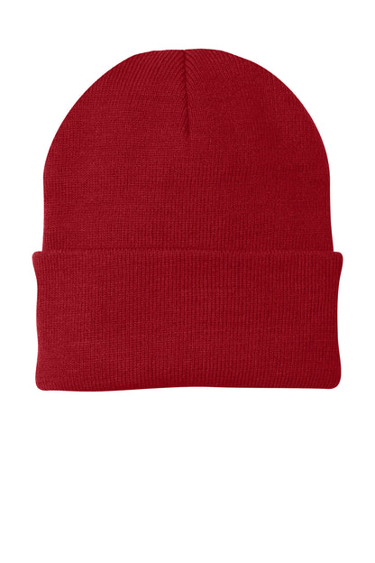Custom Embroidered Port Authority Caps in Athletic Red