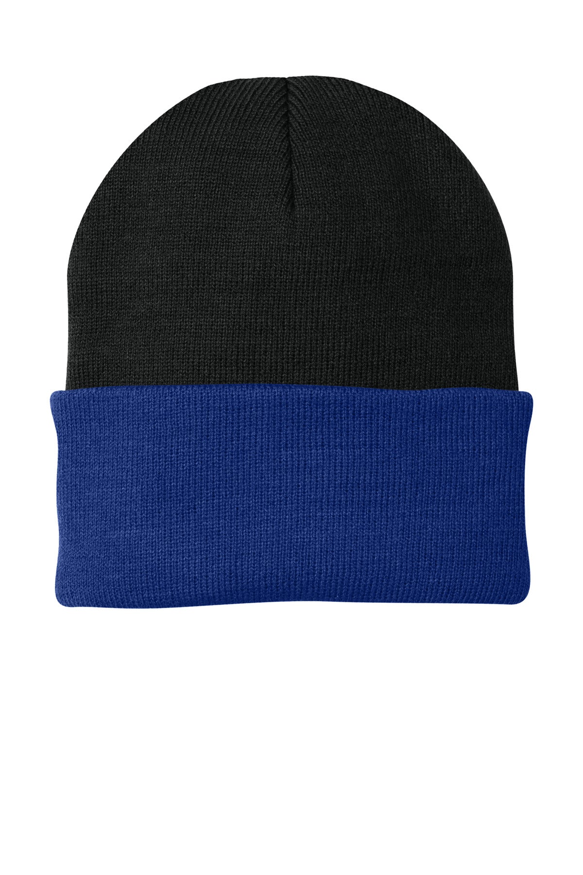 Custom Embroidered Port Authority Caps in Black/ Athletic Royal