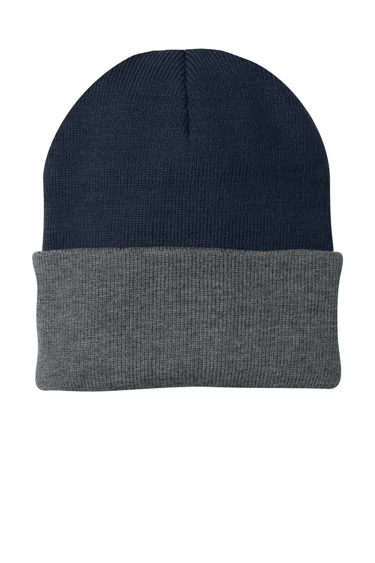 Custom Embroidered Port Authority Caps in Navy/ Athletic Oxford