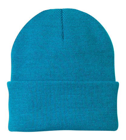 Custom Embroidered Port Authority Caps in Neon Blue