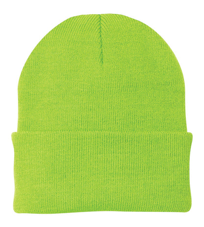 Custom Embroidered Port Authority Caps in Neon Green