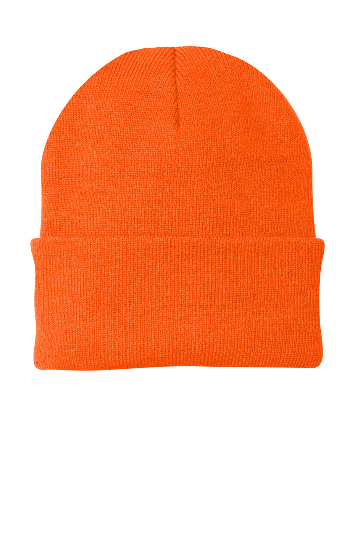 Custom Embroidered Port Authority Caps in Neon Orange