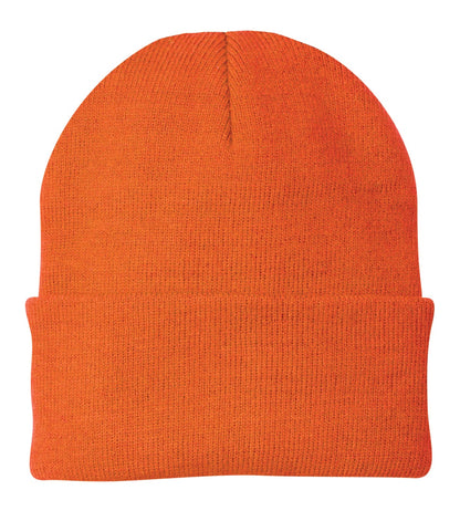 Custom Embroidered Port Authority Caps in Neon Orange