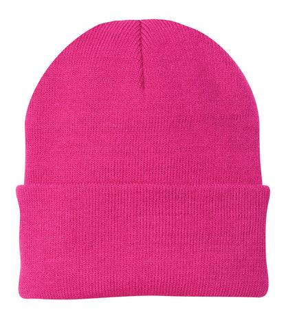 Custom Embroidered Port Authority Caps in Neon Pink Glo