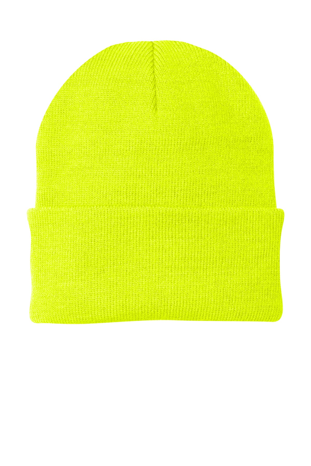 Custom Embroidered Port Authority Caps in Neon Yellow