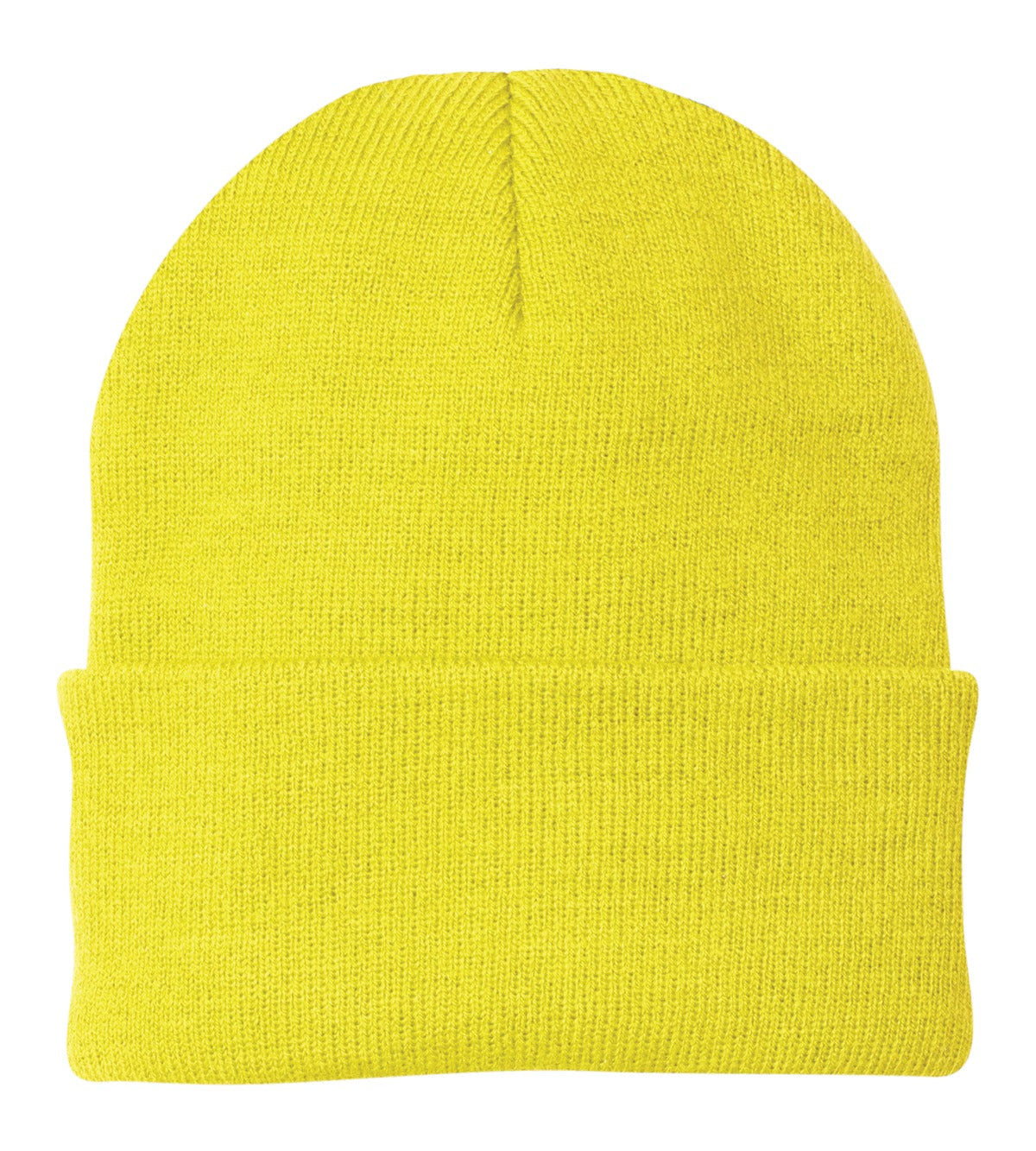 Custom Embroidered Port Authority Caps in Neon Yellow