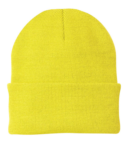 Custom Embroidered Port Authority Caps in Neon Yellow