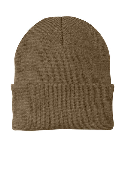 Custom Embroidered Port Authority Caps in Woodland Brown