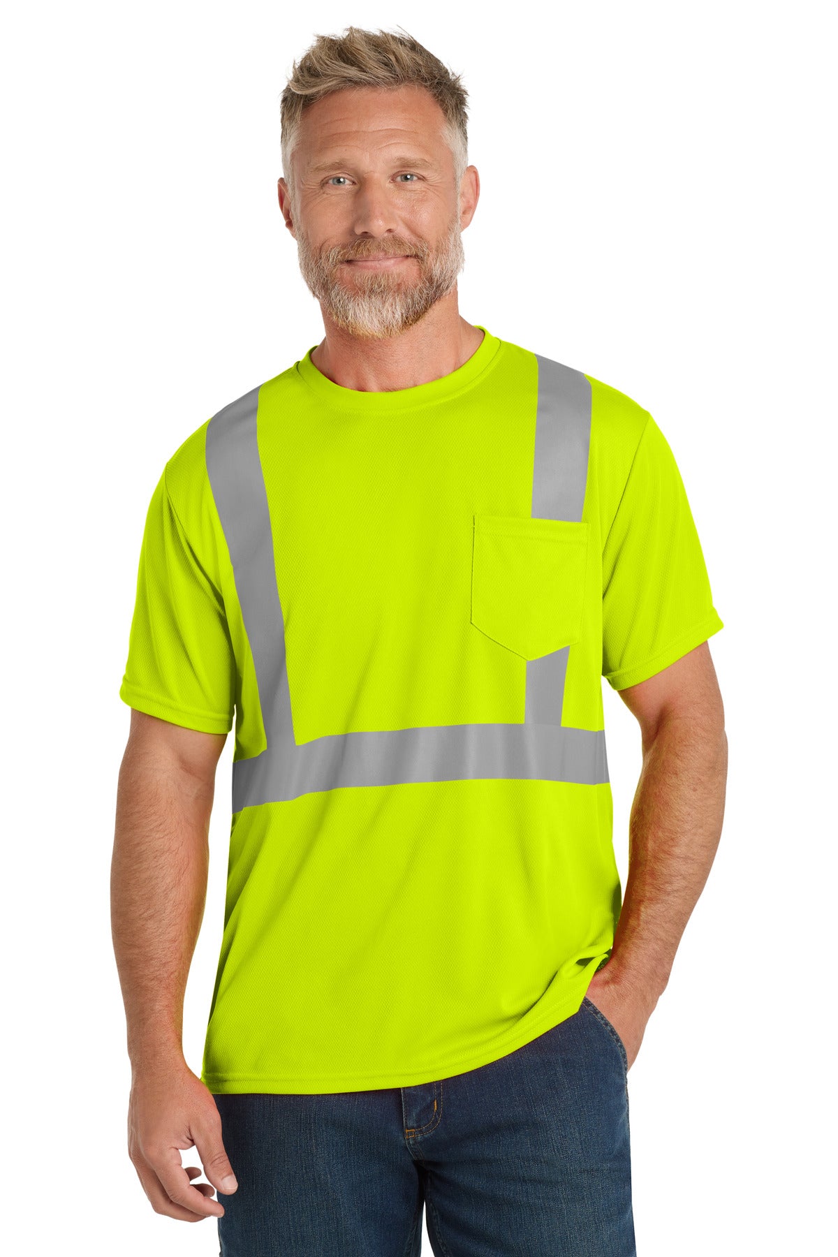 Custom Embroidered CornerStone Personal Protection in Safety Yellow