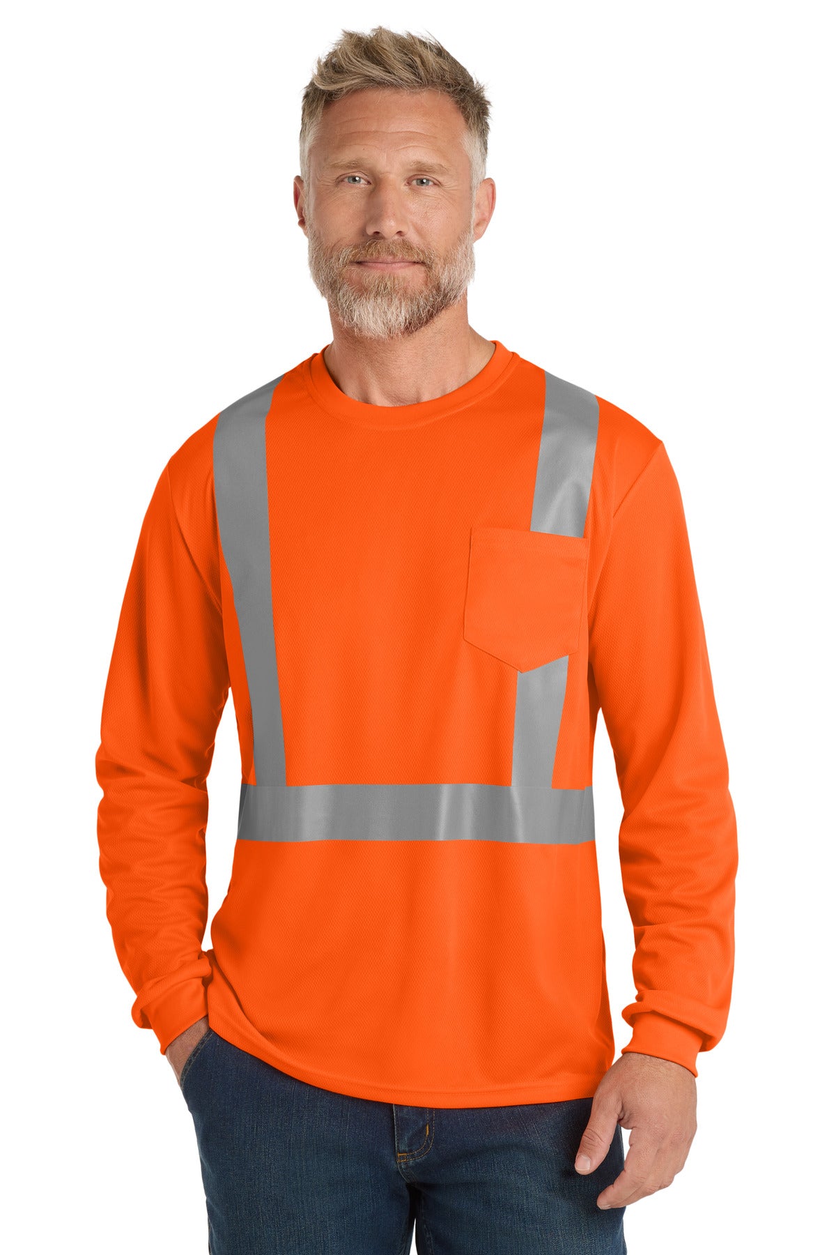 Custom Embroidered CornerStone Uniforms & Workwear in Safety Orange