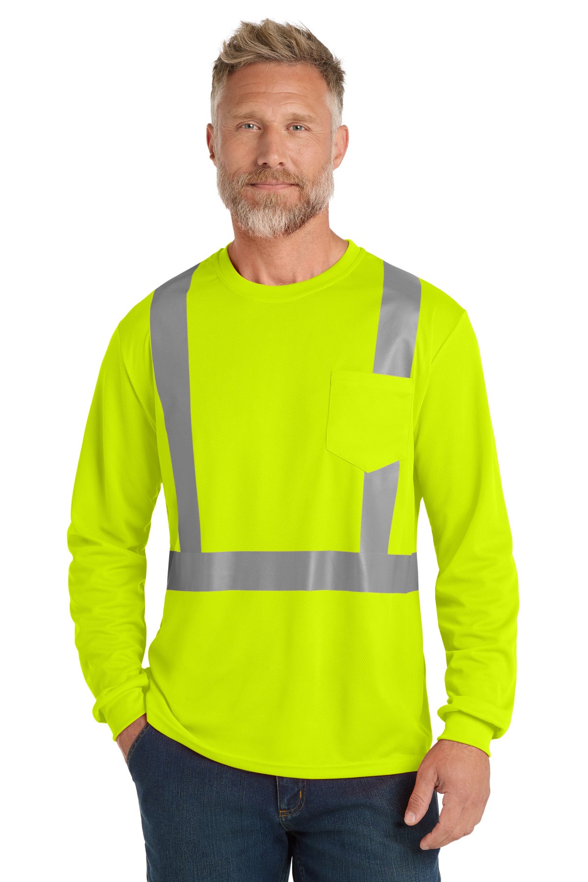 Custom Embroidered CornerStone Uniforms & Workwear in Safety Yellow