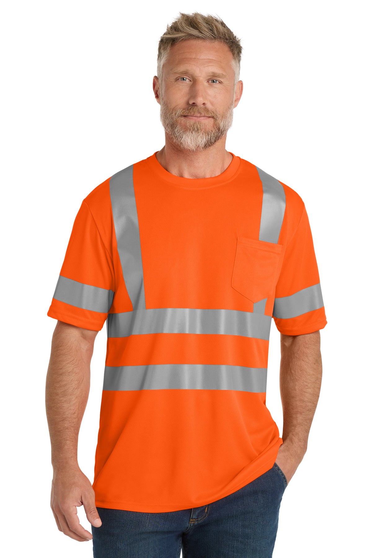 Custom Embroidered CornerStone Personal Protection in Safety Orange