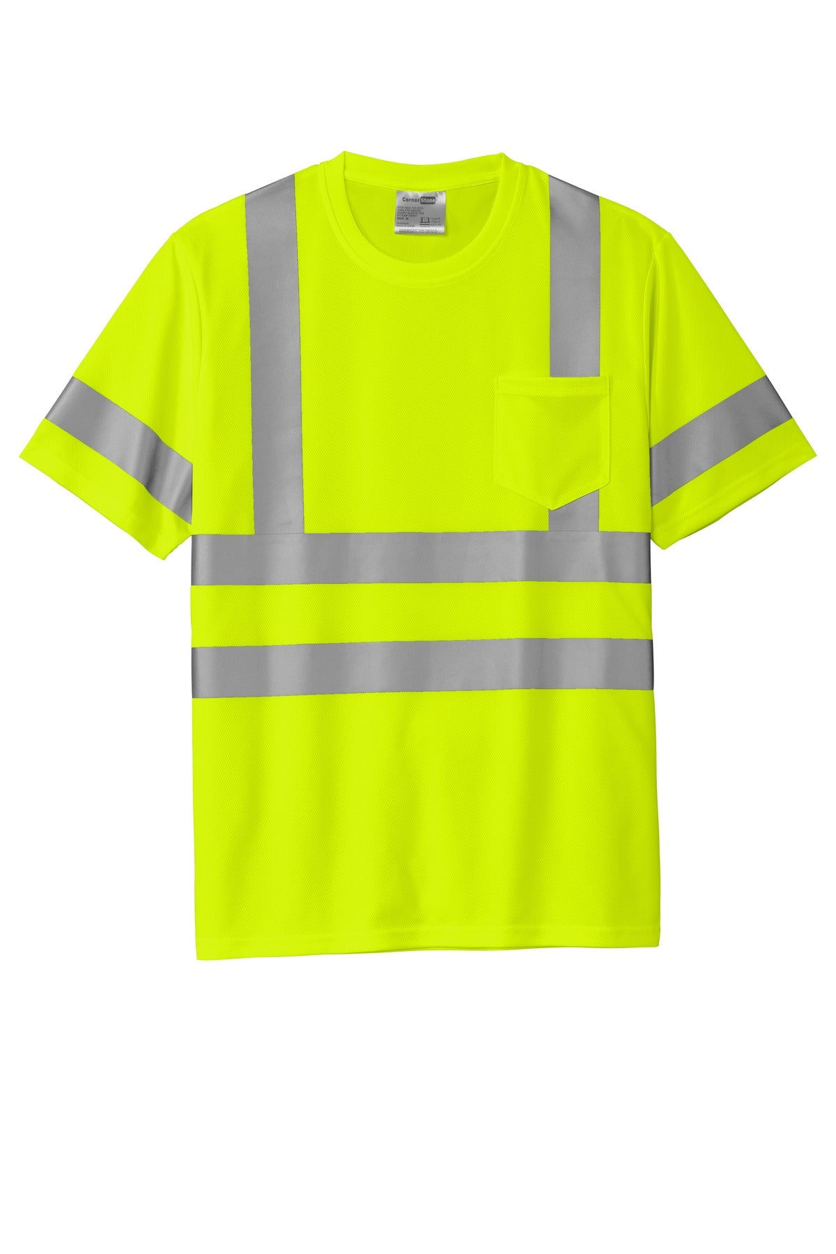 Custom Embroidered CornerStone Personal Protection in Safety Yellow