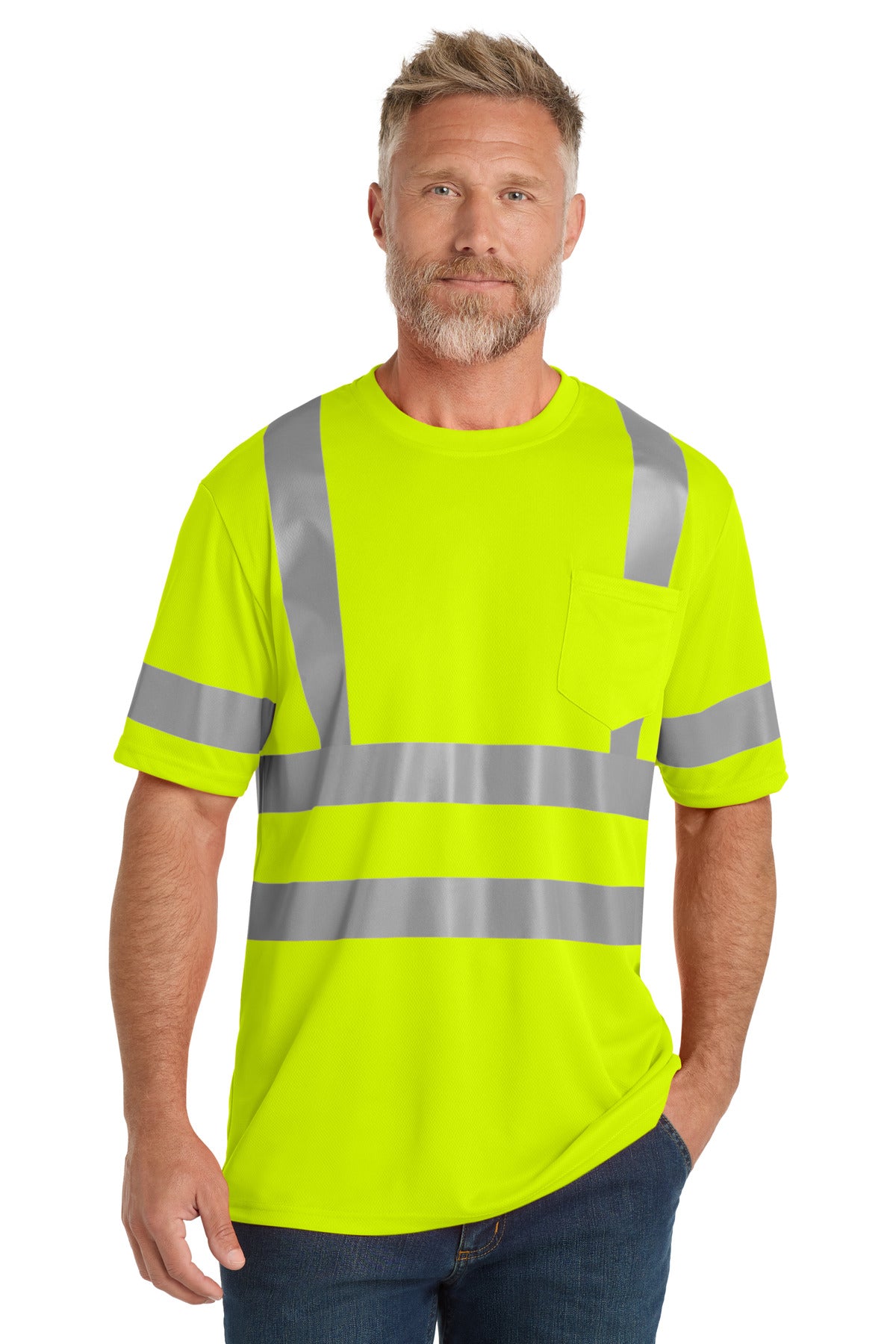 Custom Embroidered CornerStone Personal Protection in Safety Yellow