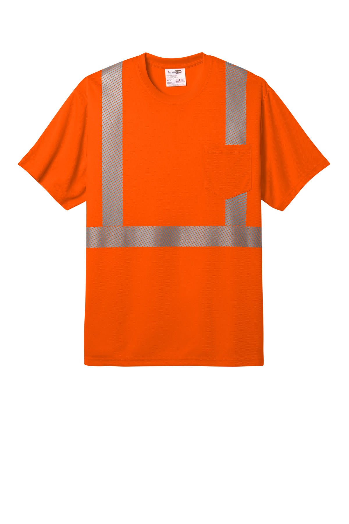 Custom Embroidered CornerStone Clothing in Safety Orange