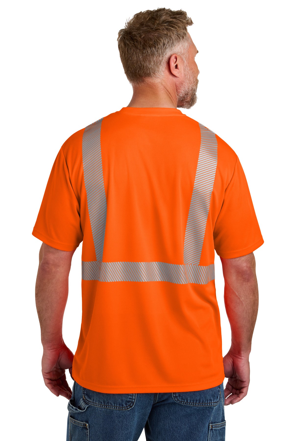 Custom Embroidered CornerStone Clothing in Safety Orange