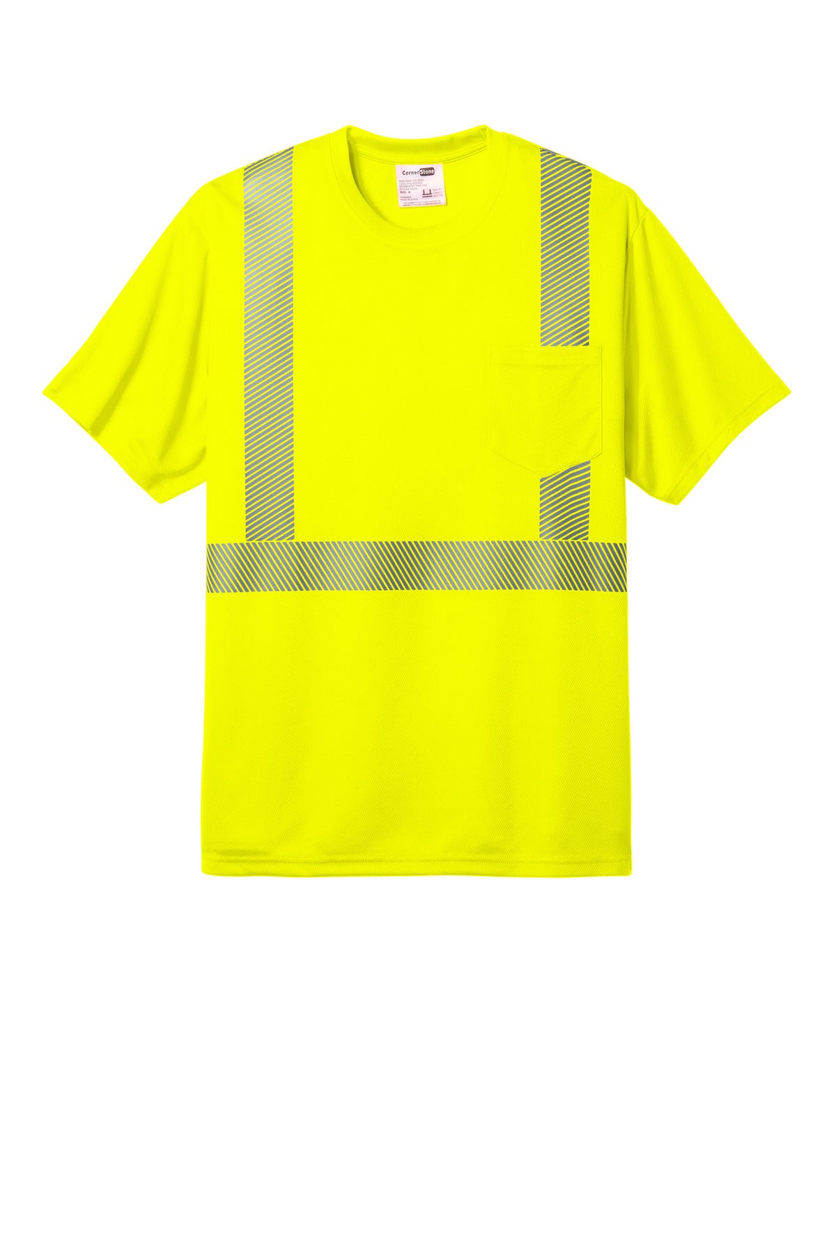 Custom Embroidered CornerStone Clothing in Safety Yellow