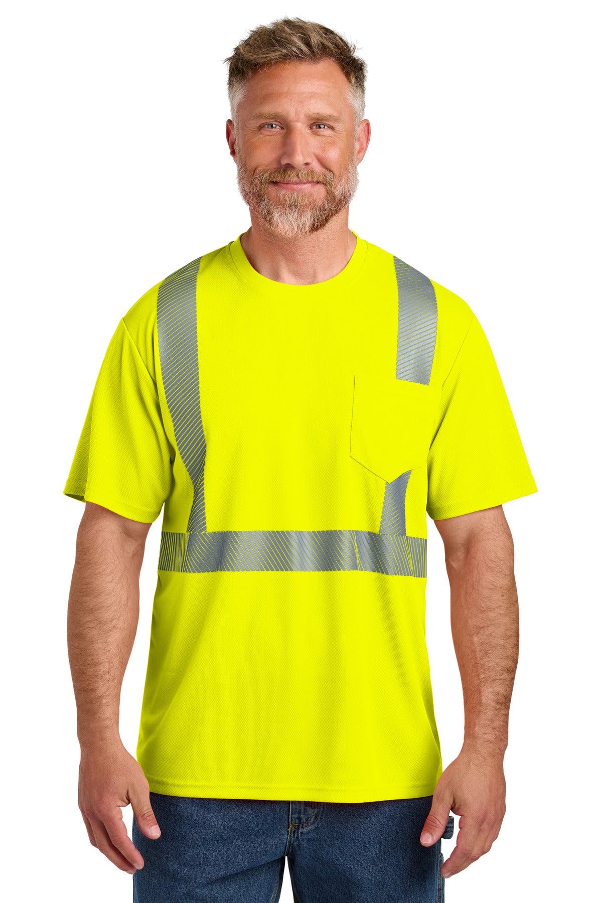 Custom Embroidered CornerStone Clothing in Safety Yellow