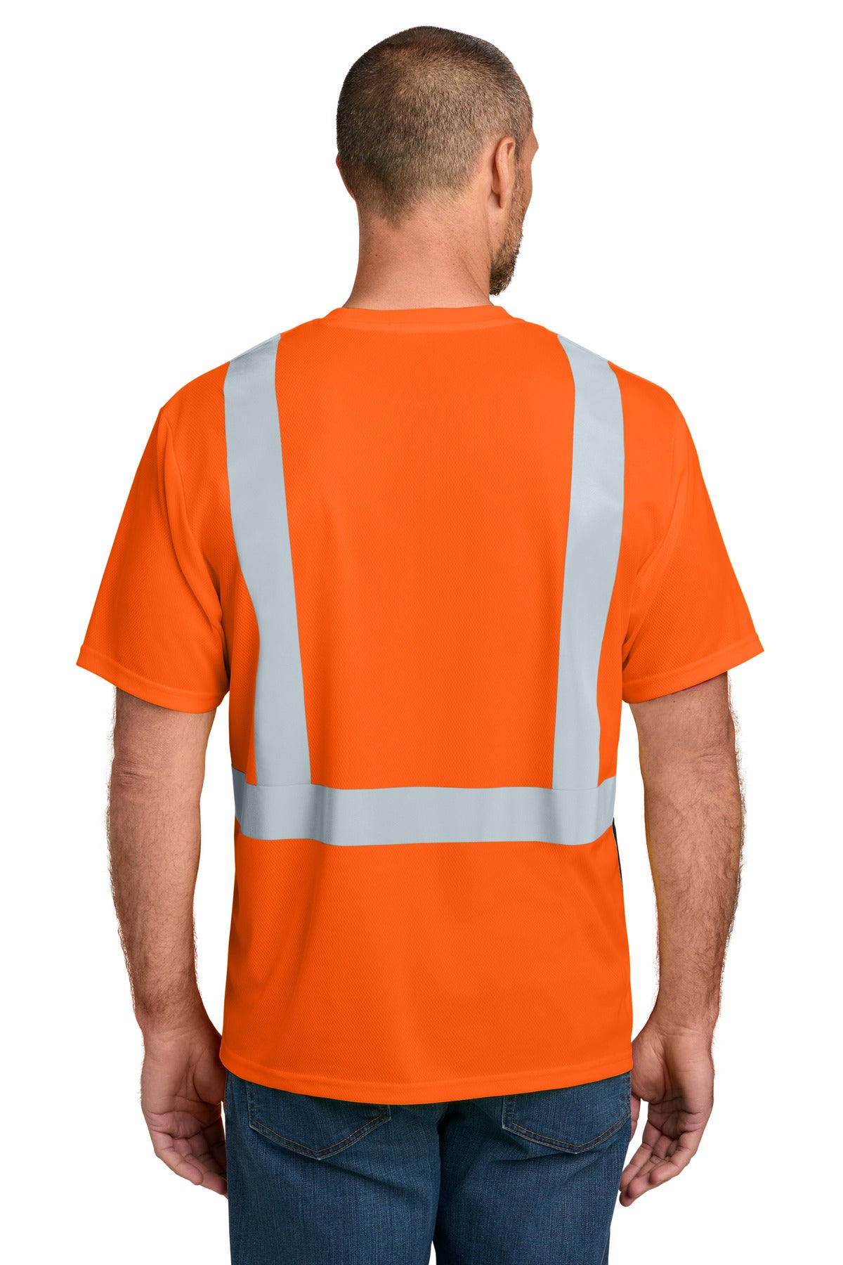 Custom Embroidered CornerStone Uniforms & Workwear in Safety Orange/ Black