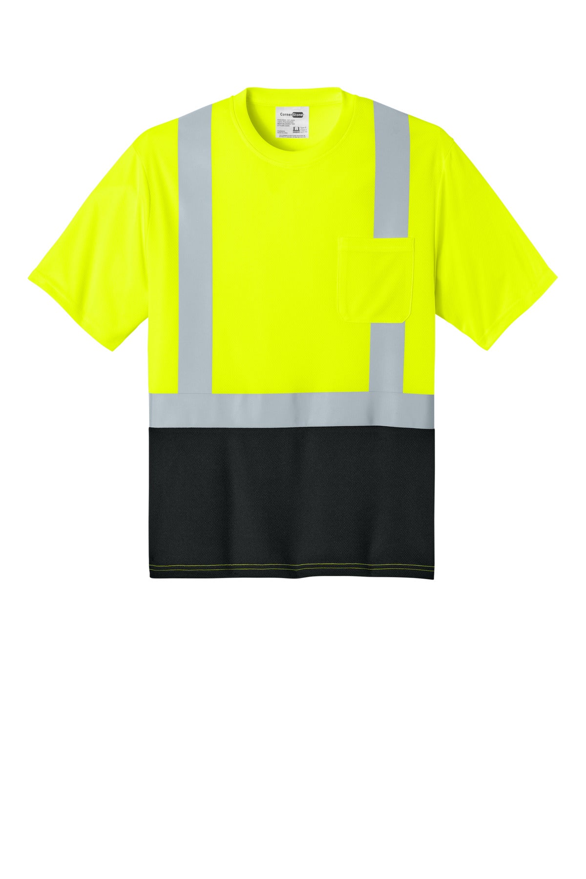 Custom Embroidered CornerStone Uniforms & Workwear in Safety Yellow/ Black