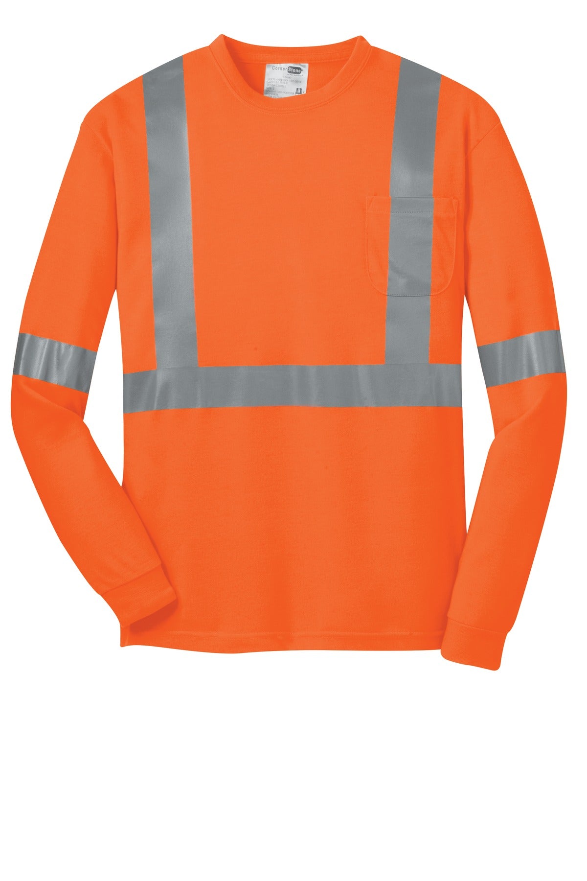 Custom Embroidered CornerStone Personal Protection in Safety Orange/ Reflective