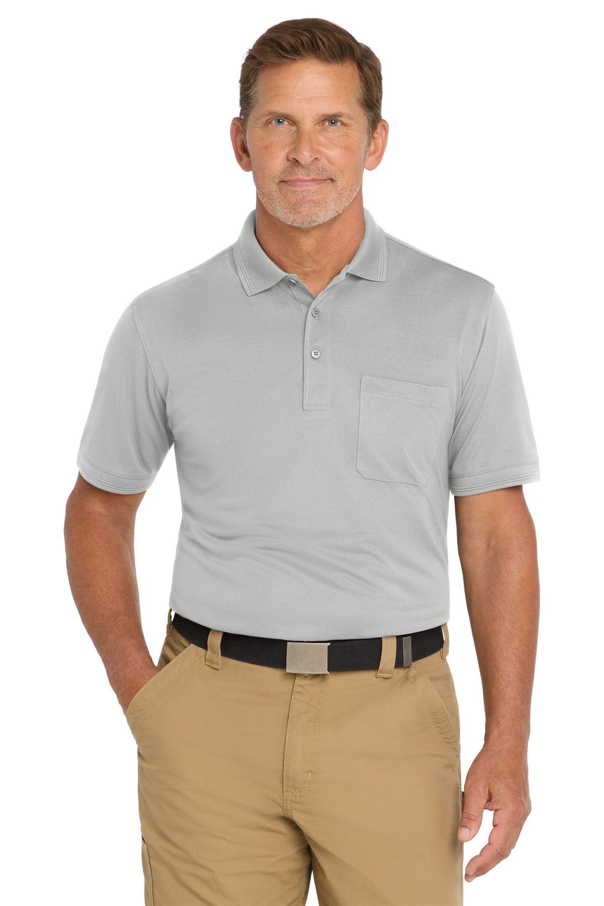 CornerStone  ®  Industrial Snag-Proof Pique Pocket Polo. CS4020P