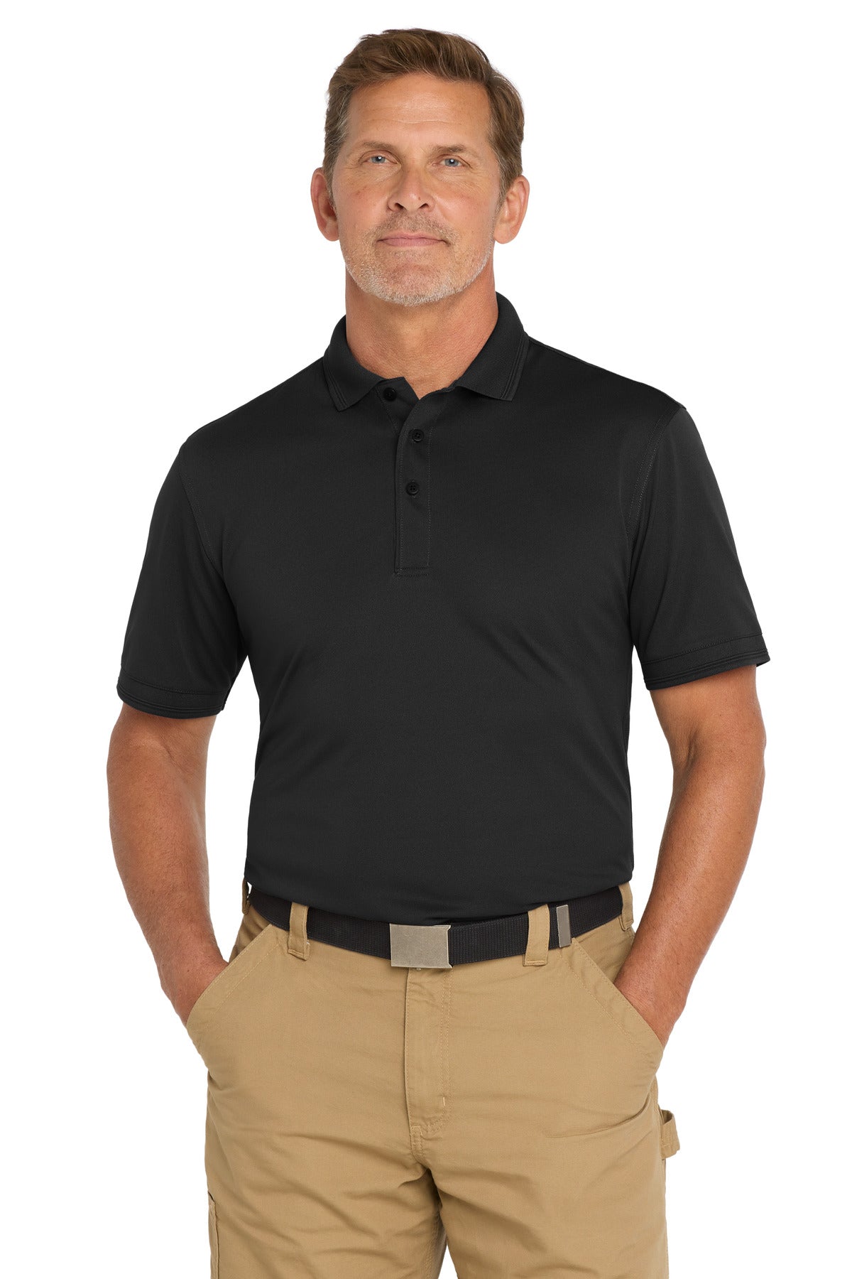 Custom Embroidered CornerStone Polos/Knits in Black