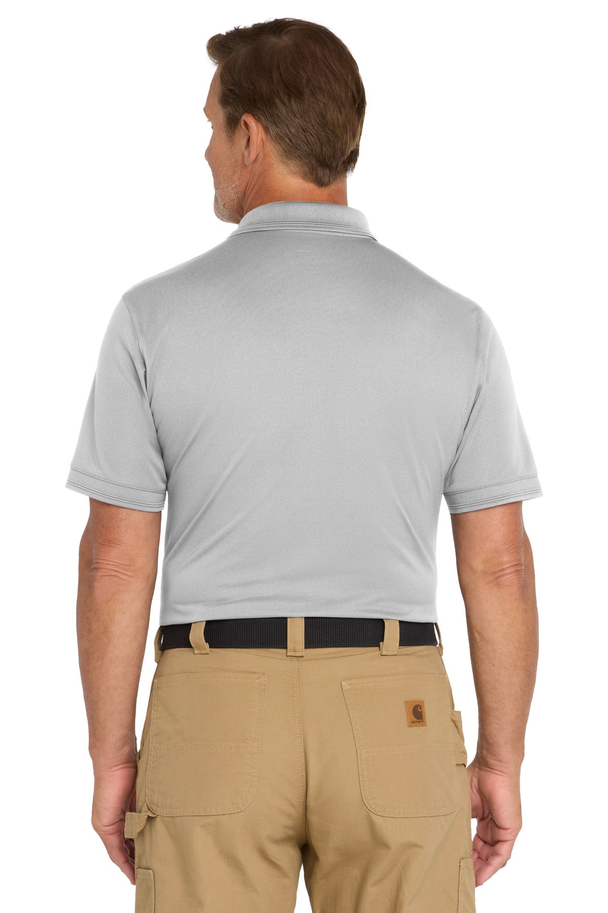 Custom Embroidered CornerStone Polos/Knits in Light Grey
