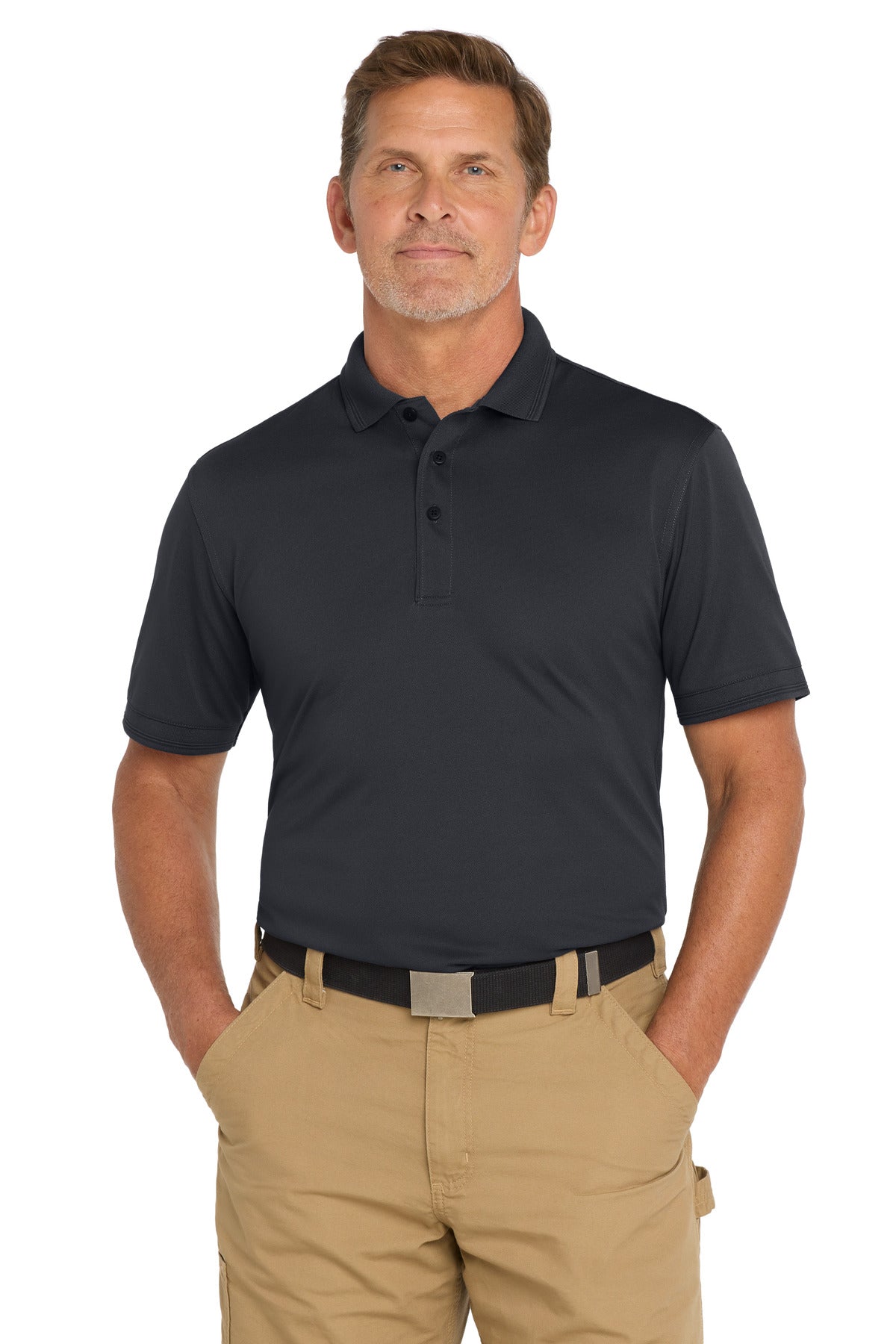 Custom Embroidered CornerStone Polos/Knits in Navy Blue