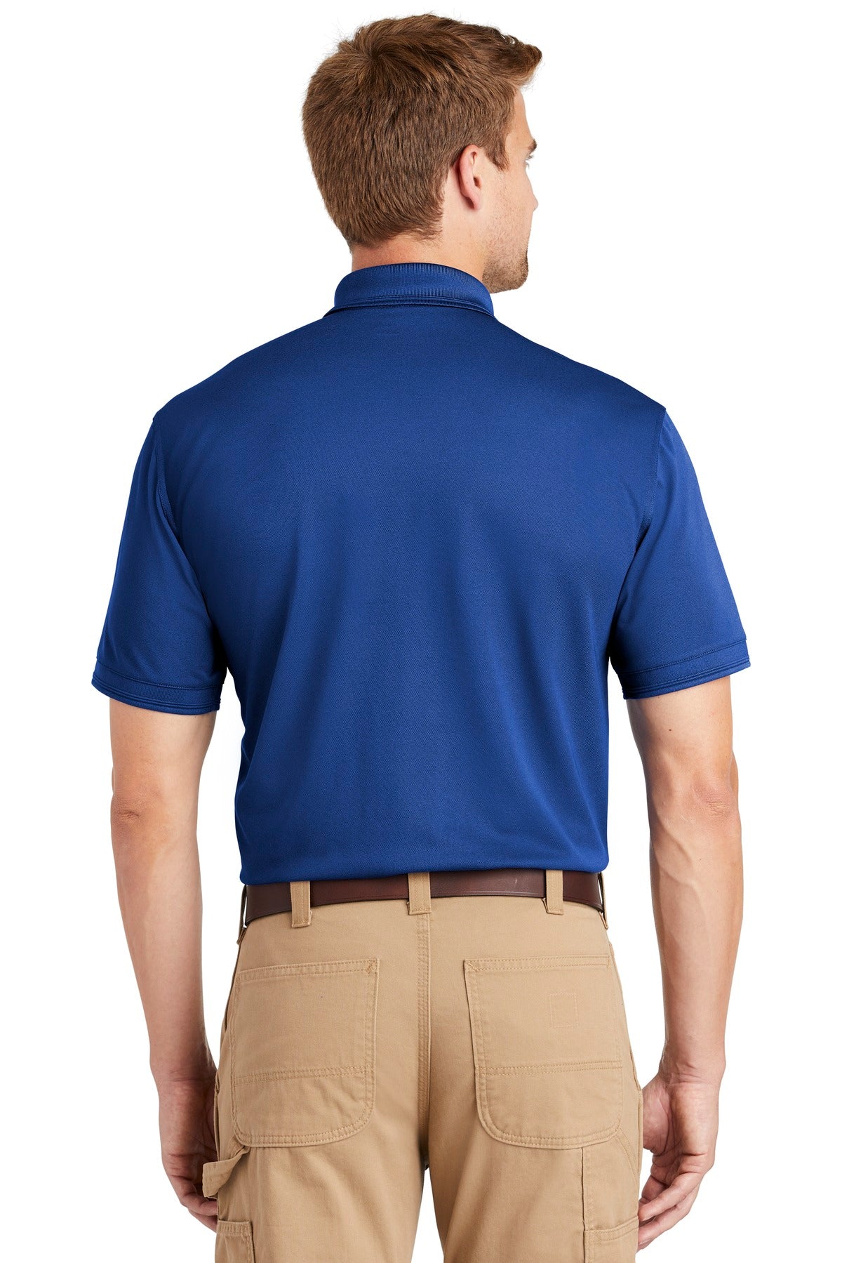 Custom Embroidered CornerStone  Industrial Snag-Proof Pique Polo. CS4020,Royal