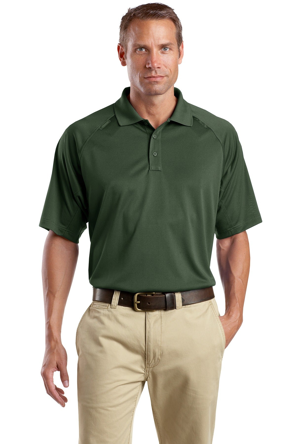 CornerStone - Select Snag-Proof Tactical Polo. CS410 Dark Green